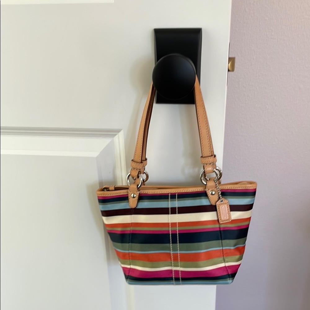 Coach Legacy Stripe Mini Tote